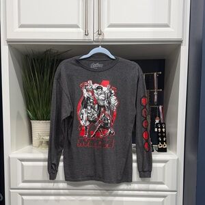 Marvel Avengers Dark Gray Long Sleeve Shirt